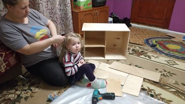 DIY детская кухня. Кухня из фанеры своими руками. DIY childrens kitchen. #1 смотреть онлайн