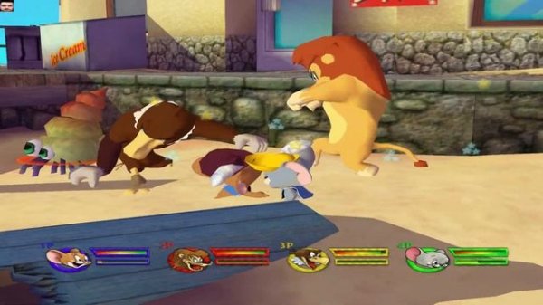 Tom and Jerry in War of the Whiskers HD Jerry Vs Nibbles Vs Lion Vs Eagle (Master Difficulty)