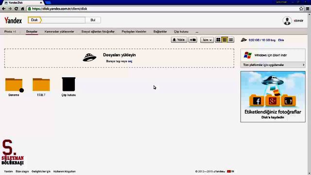 Yandex Disk İle 10 GB Ücretsiz Depolama Alanı Kazanmak İçin! смотреть онлайн