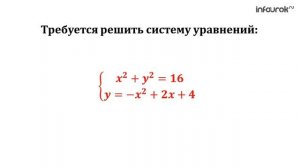 Графический способ решения систем уравнений | Алгебра 9 класс #18 | Инфоурок