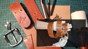 Шаг 2. Отверстия, концы | Ремень из натуральной кожи своими руками, модель Icebreaker