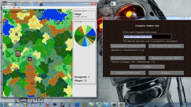 Как Найти Подземную Крепость, Слизней и Деревни (AMIDST) смотреть онлайн