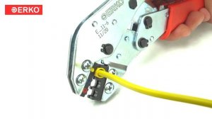 #7 | ERKO | Обжим кольцевых наконечников с изоляцией| Ручной пресс E 11-6