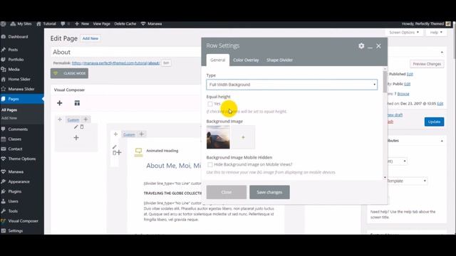 How to Change The Row Background Image in Manawa WPBakery Page Builder in WordPress смотреть онлайн