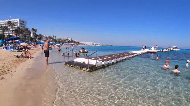 PROTARAS BEACH || 4K BEACH WALK || CYPRUS BEST BEACHES смотреть онлайн