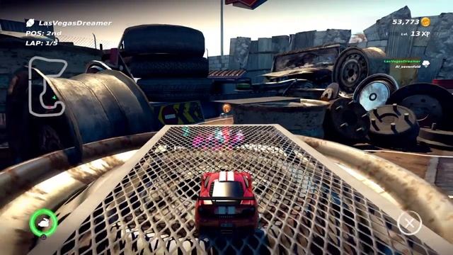 Table Top Racing: World Tour PS4 How To Get The Gold Coin On JunkYard Race Track смотреть онлайн