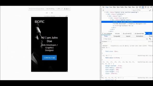 Simple Bootstrap 4 Responsive Website Last | Basic HTML Website | Website Tutorial for Beginners смотреть онлайн