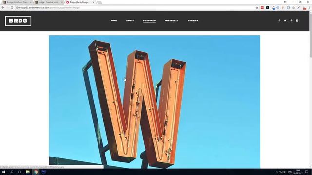 Сайт фотографа на премиум теме Wordpress Bridge смотреть онлайн