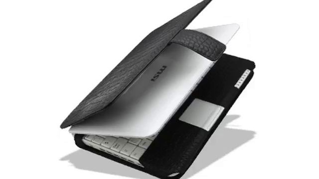 Melkco Tasche Leder Etui Cuir ~MSI Wind U100/U100X (3-cell Battery) Book Type (Crocodile Print Patt