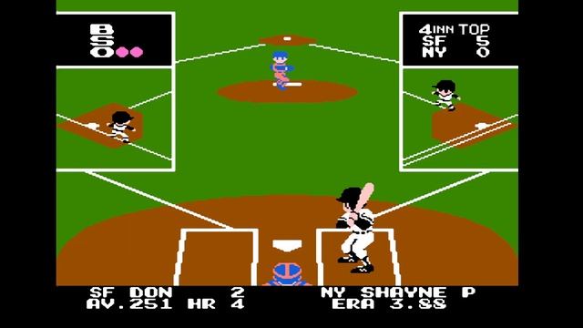 Bad News Baseball - полный сезон (all season) на NES. Игра 4. SF - NY. смотреть онлайн