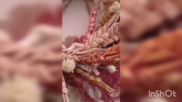 Листья жёлтые над городом...) Венок с колосками из бумажной лозы смотреть онлайн