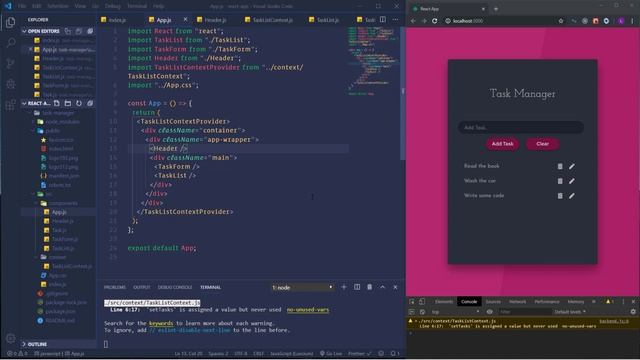 React App with Context API and React Hooks / Build a Task Manager using React / Context API / Hooks смотреть онлайн