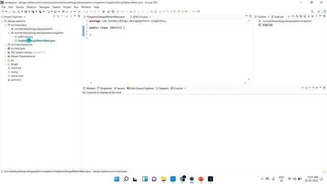 Design Pattern - Singleton Part-1 (Eager) | TECH BUZZ BLOGS смотреть онлайн