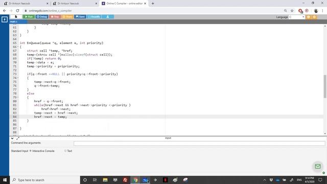 Data structures - Exercise - Dynamic implementation of a priority queue смотреть онлайн