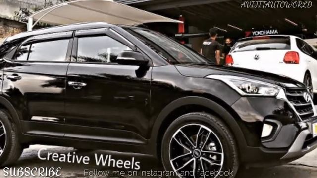 Hyundai CRETA Modified | 18 Inch Alloy Wheels | Black Colour | Looking So Cool | Best Modification