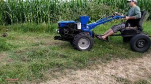 РАБОТА ТЯЖЁЛЫМ ДИЗЕЛЬНЫМ МОТОБЛОКОМ КАК ОНА ЕСТЬ