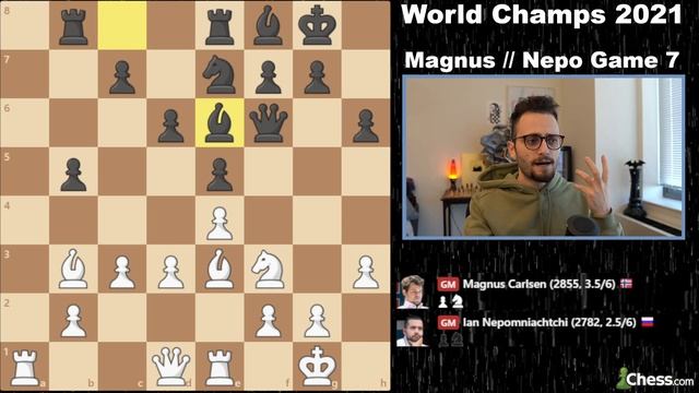 2021 World Chess Championship (Game 7) смотреть онлайн