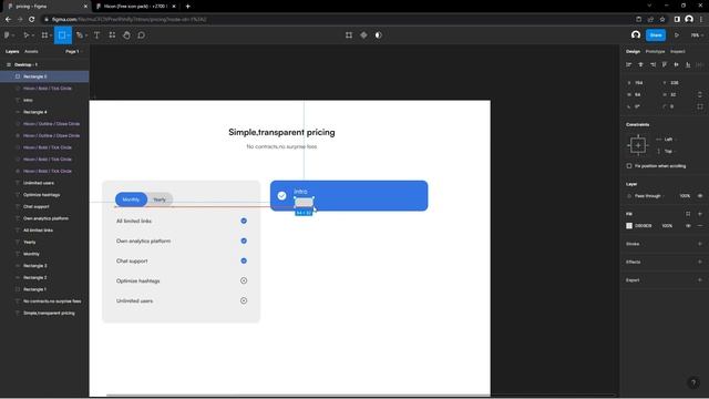 How to design pricing UI In Figma Step By Step | Figma Tutorial | 2022 UI Trends смотреть онлайн