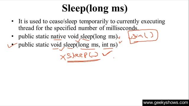 sleep ( ) Method in Java Programming (Hindi) смотреть онлайн