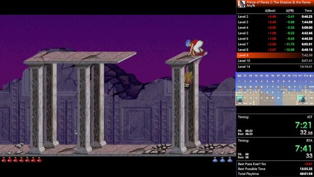 Prince of Persia 2: The Shadow and the Flame Speedrun in 13:53 IGT