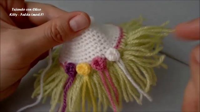 Tutorial amigurumi Hello Kitty - Falda (mod-7) смотреть онлайн