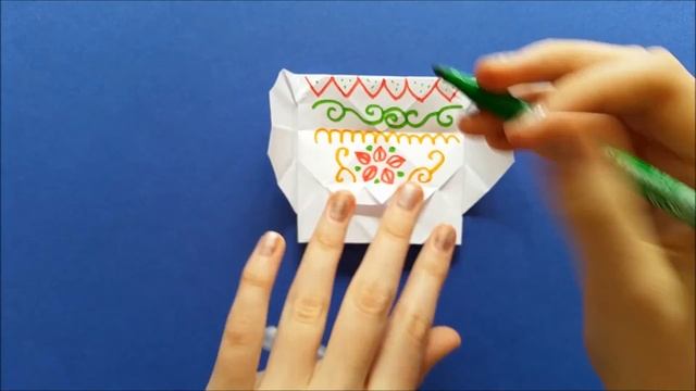 DIY Paper Calavera - Skull Origami Tutorial ? Halloween Crafts смотреть онлайн