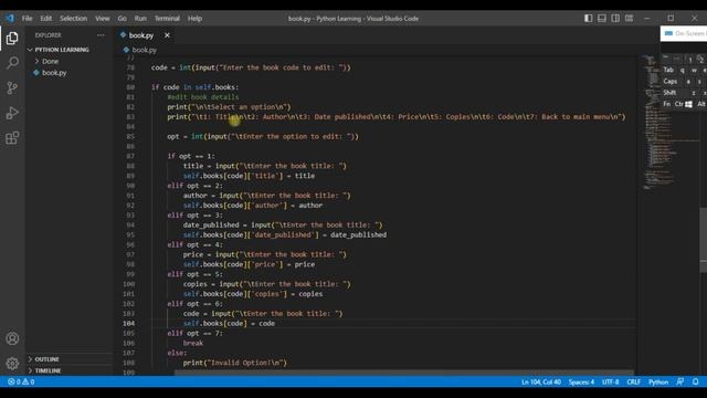 CRUD part 3/3: edit delete in python | console application | python projects смотреть онлайн