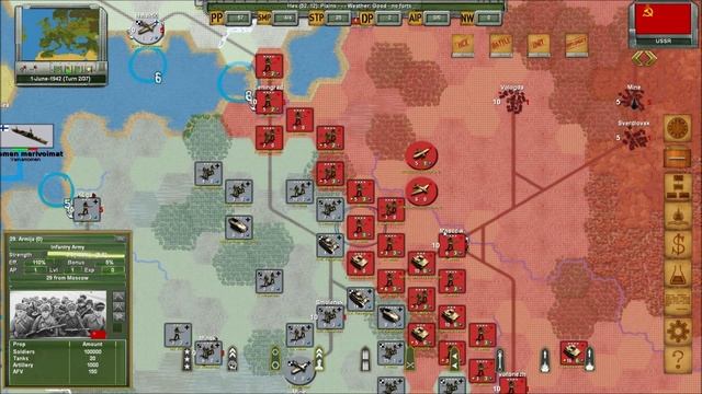 Strategic War in Europe: USSR 1942 Beta Gameplay смотреть онлайн