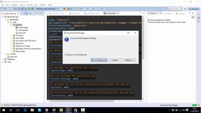 Generating Code in RepreZen API Studio смотреть онлайн