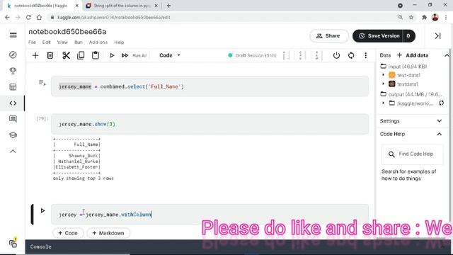 L14: Splitting columns in dataset using .split() in PySpark смотреть онлайн