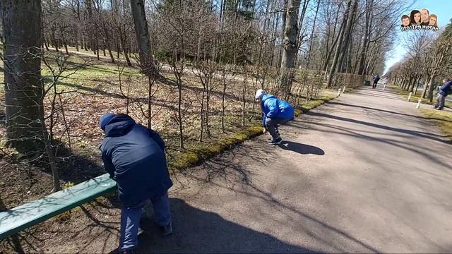 Парк в ПЕТЕРГОФЕ,как в сказке//Белки ничего не бояться//Прогулка по парку//Петергоф 2021//Моя семья смотреть онлайн