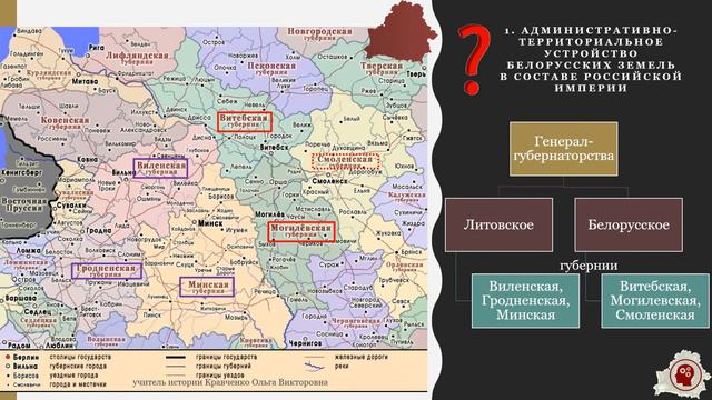 1 Общественно политическое положение в Беларуси в конце XVIII начале XIX вв смотреть онлайн