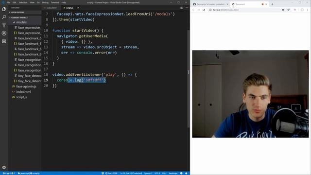 Build Real Time Face Detection With JavaScript смотреть онлайн