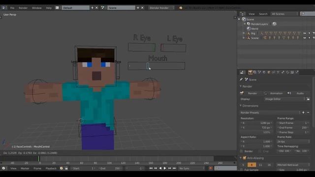 Classic Minecraft Blender Rig - Overview and Tutorial смотреть онлайн