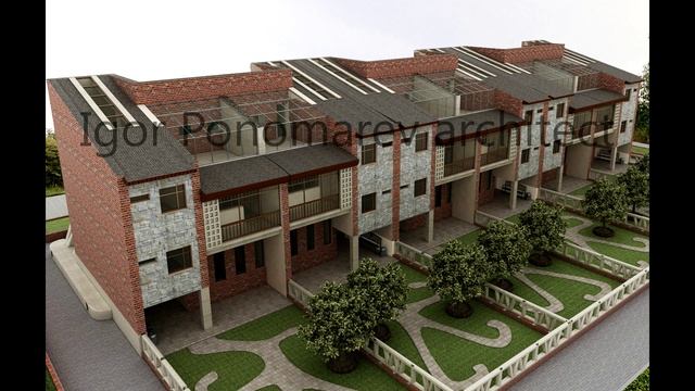 Urban. Реконструкция микрорайона со схемами и расчётами плотности застройки к плотности населения. смотреть онлайн