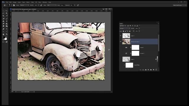 Photoshop - Ink and paint a photo смотреть онлайн