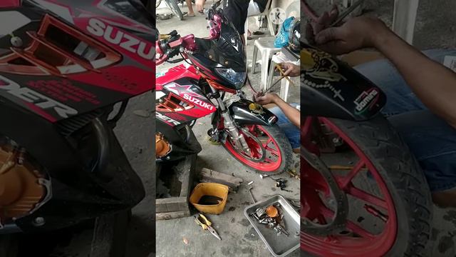Installing axle cup and front fender clamp | to my raider 150 смотреть онлайн