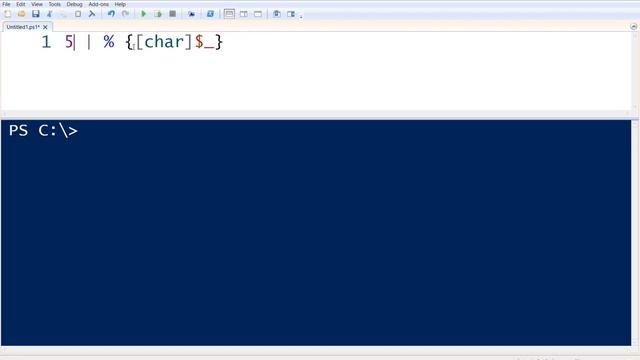 PowerShell | From ASCII to char смотреть онлайн