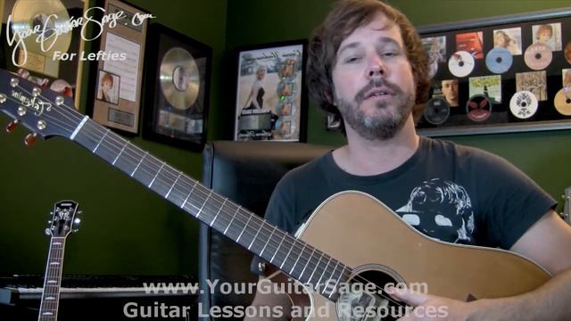 Runnin Down A Dream - Tom Petty - Lefty Beginner Acoustic Guitar Lesson смотреть онлайн