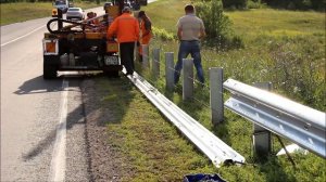 Установка дорожных ограждений КТЦ Металлоконструкция