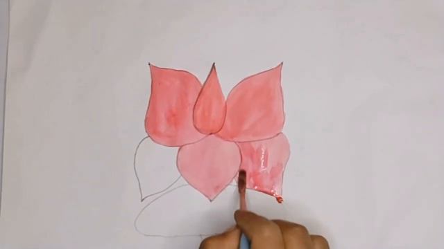Flower lotus painting video // How to draw a lotus @ak Art Academy смотреть онлайн