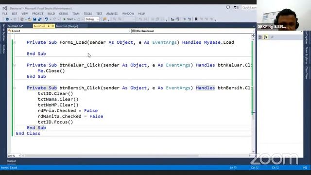 CRUD VB.NET смотреть онлайн