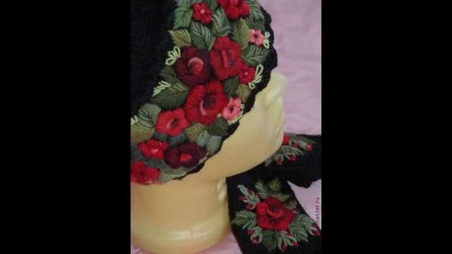 ВЫШИВКА НА ТРИКОТАЖЕ. EMBROIDERY ON KNITWEAR.