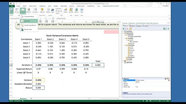 Live Webinar: 9/8/2015 Applications of Optimization in Excel смотреть онлайн