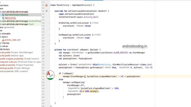 Android tutorial on Alarm Manager | background services | android coding смотреть онлайн