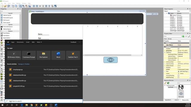Python QT Designer PYQT5 SQLite GUI Tutorial part6 смотреть онлайн