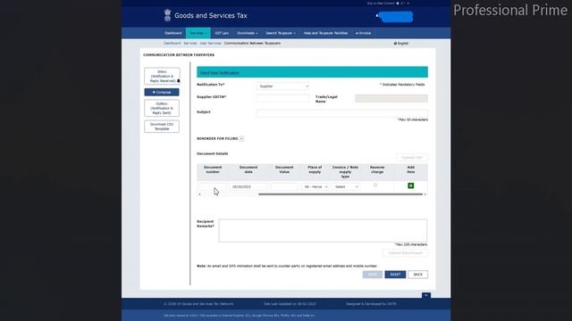 Communication Between Taxpayers | ITC not show in 2A 2B | How to Claim @professionalprime смотреть онлайн