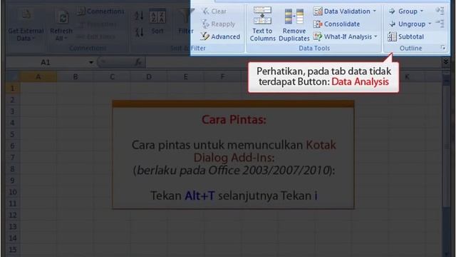 Excel: Cara mengaktifkan Add-Ins Analysys Toolpak смотреть онлайн