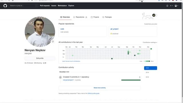 Git for beginners - connecting local with GitHub remote repository смотреть онлайн