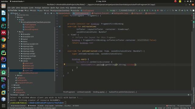 Pass data to variable in layout via data binding смотреть онлайн